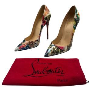 Christian Louboutin So Kate 120 Patent Trash Pointed Toe Pumps Heels Size 38 / 8